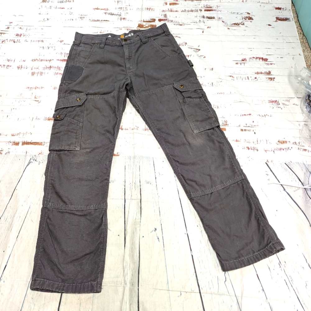 Carhartt carpenter cargo flannel lined pants